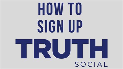 how to sign up for truth social on computer